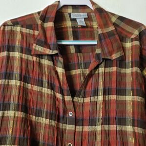 Beautiful Plaid Blouse